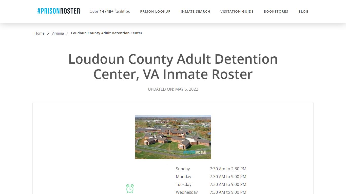 Loudoun County Adult Detention Center, VA Inmate Roster